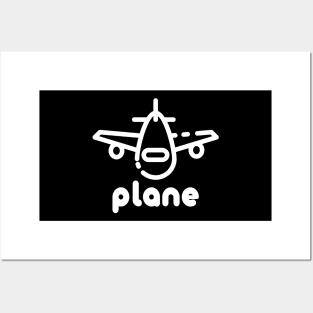 Cartoon plane Posters and Art